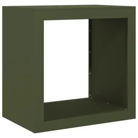 vidaXL Kaminholzregal Stahl 60 x 40 x 60 cm Grün
