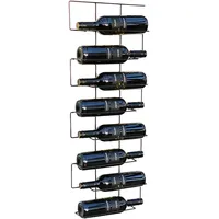 DanDiBo Ambiente Weinregal 96135 Wand Schmal Metall  Schwarz
