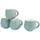 sallys Sia Mug Espressotasse 0,08 l Pastel Blue 4 St.