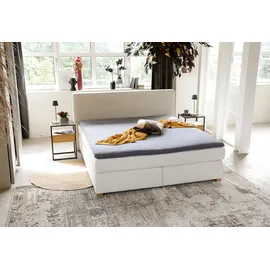 Jockenhöfer Gruppe Boxspringbett Romy, Cordstoff, 7-Zonen-TTFK-Matratze, KS-Topper, Echtholzfüße, beige (beige 426, 07) Boxspringbett Boxspringbetten ohne Bettkasten Bestseller