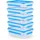 Emsa Clip & Close rechteckig blau 0,8 l 5-teiliges Set