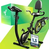 TRETMANN NEU 3in1 Heimtrainer Fahrrad klappbar -extra leise - komfortabel - [SoftFoam] DEKRA geprüft mit tiefem Einstieg Hometrainer Fahrrad