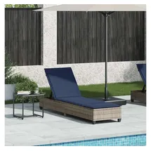 vidaXL Sonnenliege 200 x 55 x 77 cm Grau