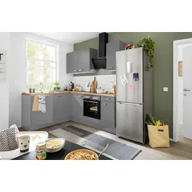 OPTIFIT Winkelküche L-Form Parma 215 cm braun