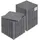 Vevor ineinandergreifende Drainagematte Duschmatte 31 x 31 cm modulares ineinandergreifende Bodenmatten, 50 Stk. Spleiß-Drainagematten, rutschfeste Drainage-Bodenfliesen, für Garage Garten Grau