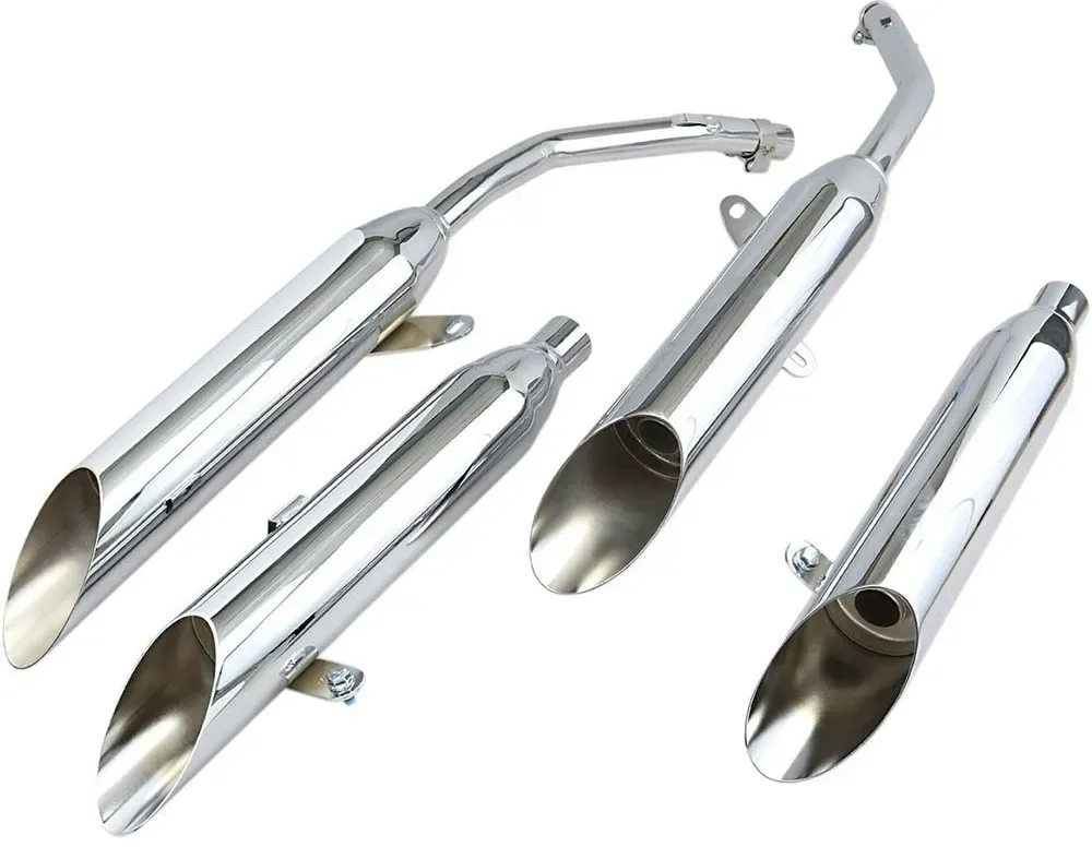 Cobra Slashcut Honda Vf 750 C 01 1164sc Nicht Homologierter Slip-on-schalldämpfer - Chrome - Not Homologated