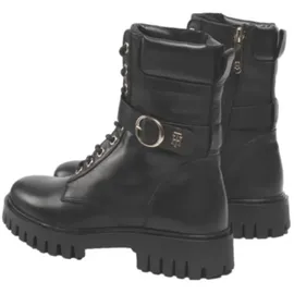 Tommy Hilfiger Damenschuhe Stiefel Schnürer Schwarz Freizeit, Schuhgröße:37 EU - Schwarz