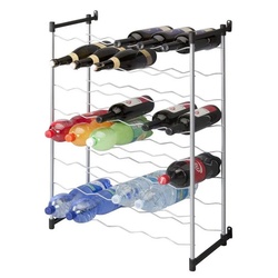 Metaltex Weinflaschenhalter Merlot schwarz|silberfarben