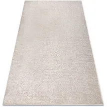 RugsX Teppich Teppichboden Santa Fe beige 33 eben, glatt, einfarbig, 100x250 cm,