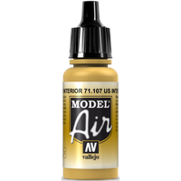 Vallejo Model Air Acrylfarbe, 17 ml Us Interior Yellow