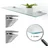 Tulup Glasregal Transparent, Glas 80x0.6x13 cm Wohnzimmer, Regale, Wandregale