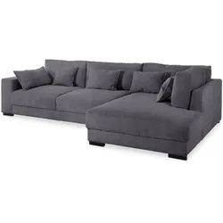 filippo Ecksofa Marsala Stoff Grau Dunkelgrau