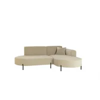 Kaiser möbel Ecksofa, Sofa L-Form Designer Modena Rein stoff