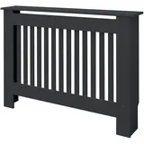 ML-Design Heizkörperverkleidung Landhausstil 112x19x82 cm Anthrazit aus MDF