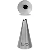 Städter Spritztülle, Edelstahl, Silber, 6 mm