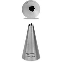 Städter Spritztülle, Edelstahl, Silber, 6 mm