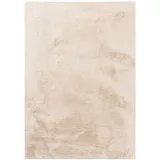 benuta Kunstfellteppich, Beige, Kunststoff, Rechteckig, 60x120 cm, pflegeleicht, Teppiche & Böden, Teppiche, Fellteppiche
