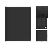 vidaXL Zeltteppiche, Campingteppich250x250 cm Anthrazit HDPE