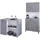 Parisot Buffet Set Malice 3 Betonoptik/Weiß