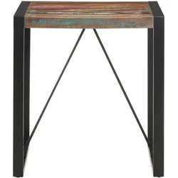vidaXL Esstisch 70x70x75 cm Recyceltes Massivholz