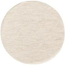 benuta Pure Wollteppich Creme, Textil, Uni, rund 200x200 cm Care - Fair, Handmade in India, pflegeleicht, Teppiche - Böden, Teppiche, Naturteppiche