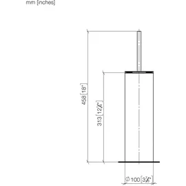 Dornbracht WC-Bürstengarnitur Standmodell Dark Chrome (84910979-19)