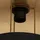 LINDBY Emilienne 1 E27 rund schwarz/gold