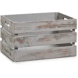 Zeller Aufbewahrungskiste Vintage 35 x 25 x 20,5 cm 1-tlg. grau