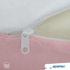 PETEX Hase Nackenkissen 32 x 30 cm Rosa
