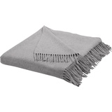 Guido Maria Kretschmer Home & Living Plaid Mila, Guido Maria Kretschmer Home&Living, aus 100% Schurwolle, Kuscheldecke silberfarben