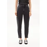 ARMEDANGELS MAIRAA | Mom Jeans recycelter Baumwoll Mix Comfort Stretch - schwarz (29-34)