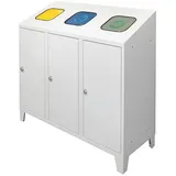 ADB Müllsackständer 45445, für 3x 120 Liter, mit Deckel, aus Metall