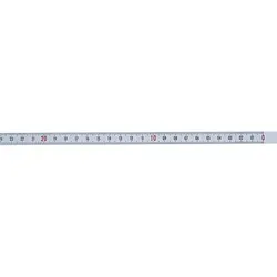 Maßband, selbstklebend 5000 x13mm, horizontal, weiß, Nullpunkt rechts