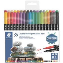 Staedtler 36er-Pack Doppelfasermaler »Design Journey« permanent