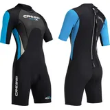 Cressi Neoprenanzug Shorty Schwarz/Hellblau/Grau 2,5 mm M