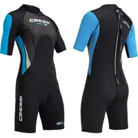 Cressi Neoprenanzug Shorty Schwarz/Hellblau/Grau 2,5 mm M