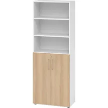 bümö Smart Kombischrank 3 Plus 3 Ordnerhöhen 0 x 0 x 0 Weiß/eiche