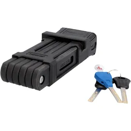Fischer Faltschloss PROTEC PLUS FK85 Schwarz/Rot