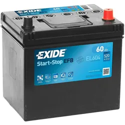 Exide EL604 Start-Stop EFB 12V 60Ah 520A Autobatterie