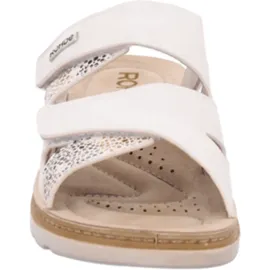 ROHDE Damen Pantolette mit Blumendruck und Lederdecksohle Baviera 1302, Größe:41 EU,