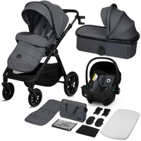 Lionelo - Kombikinderwagen 3-in-1 LAYLA Grey Stone - Grau