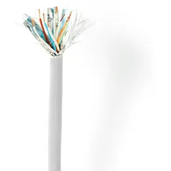 Nedis Netzwerk-Kabel Rollen - CAT5e - Litzenleitung - SF/UTP - Kupfer - 100.0 m - Innenbereich - Rund - PVC - Grau - Kartonverpackung
