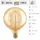 EGLO LED-Lampe G95 4W E27 warmweiß