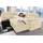 sit&more Wohnlandschaft Kunstleder U-Form 3-Sitzer Beige