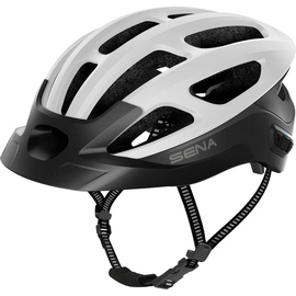 Sena R1 EVO Smart Fahrradhelm (Matte White, M)