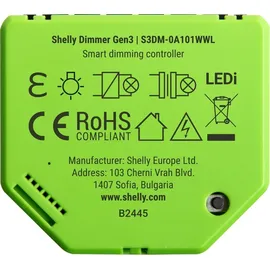 Shelly Dimmer Gen3 - grün/schwarz