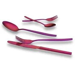 ECHTWERK  Besteck Set "Positano" 30tlg rot