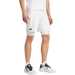 adidas Tennishose Pro Aeroready 2in1 (Short+Tight) weiss Herren