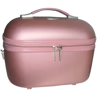 Vanity Case Hartschalenetui mit Griff und Schultergurt, Rosa, Rosa, Kosmetikkoffer und Kulturbeutel, Schminktasche