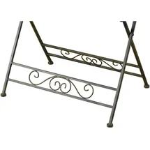 Hti-Living Gartentisch Beistelltisch 70 x 50 x 58 cm Braun/Rot